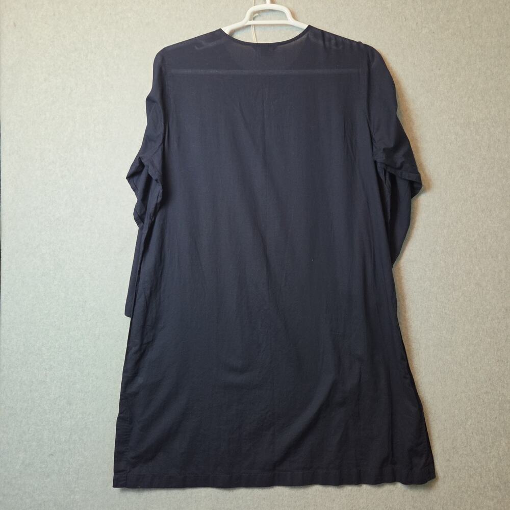 Lands' End 100% Lightweight Cotton Navy 3/4 Sleeve Shift Tunic Dress Plus 1X - Picture 7 of 14